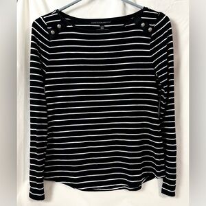 White House Black Market XXS Striped Longsleeve Shirt